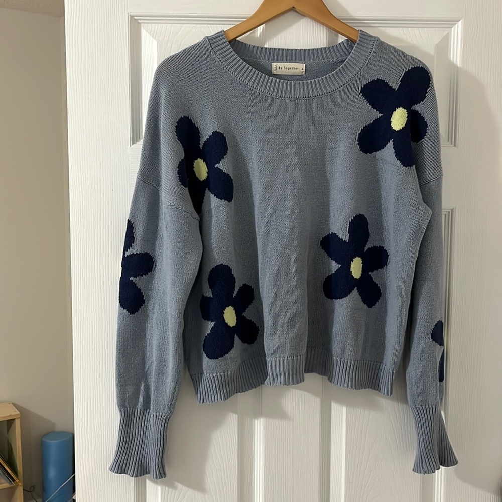 Floral sweater